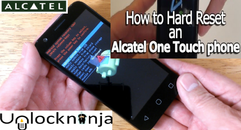 Как сделать hard reset alcatel